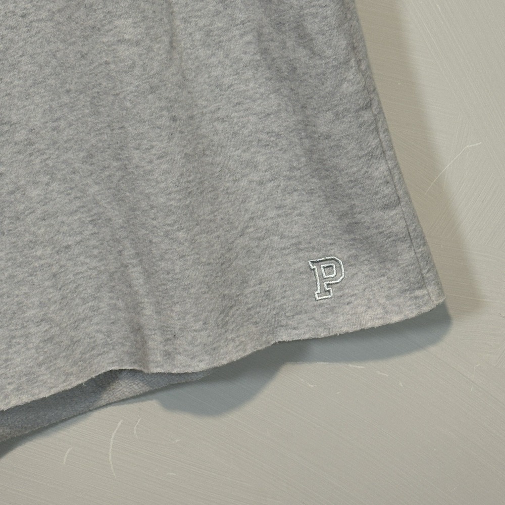 Victoria's Secret PINK Gray Fleece Lounge Shorts M Drawstring Cozy - Picture 3 of 8